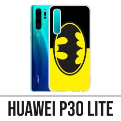 Funda Huawei P30 Lite - Batman Logo Classic Amarillo Negro