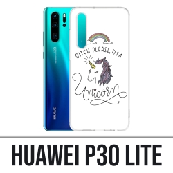 Funda Huawei P30 Lite - Perra, por favor Unicornio Unicornio