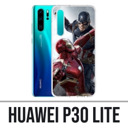 Funda Huawei P30 Lite - Captain America Vs Iron Man Avengers
