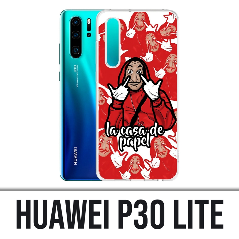 Funda Huawei P30 Lite - dibujos animados de casa de papel