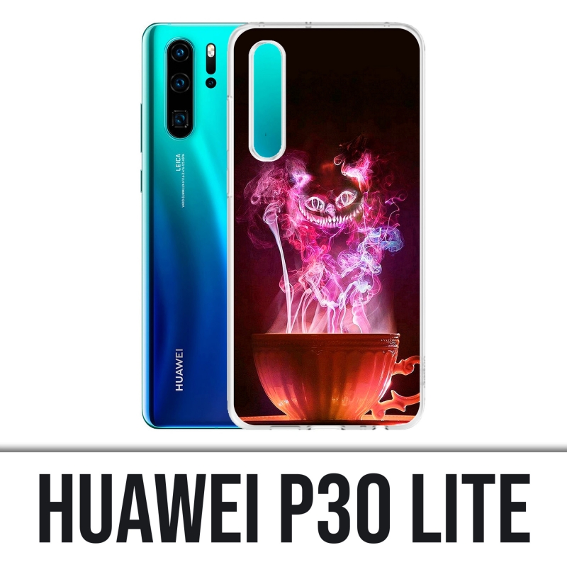 Custodia Huawei P30 Lite - Tazza gatto Alice nel paese delle meraviglie