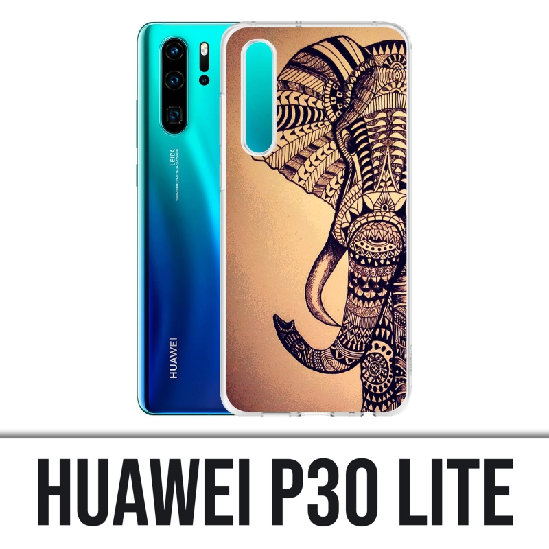 Custodia Huawei P30 Lite - Elefante azteco vintage