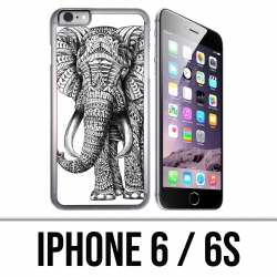 IPhone 6 / 6S Hülle - Aztekischer Schwarzweiss-Elefant