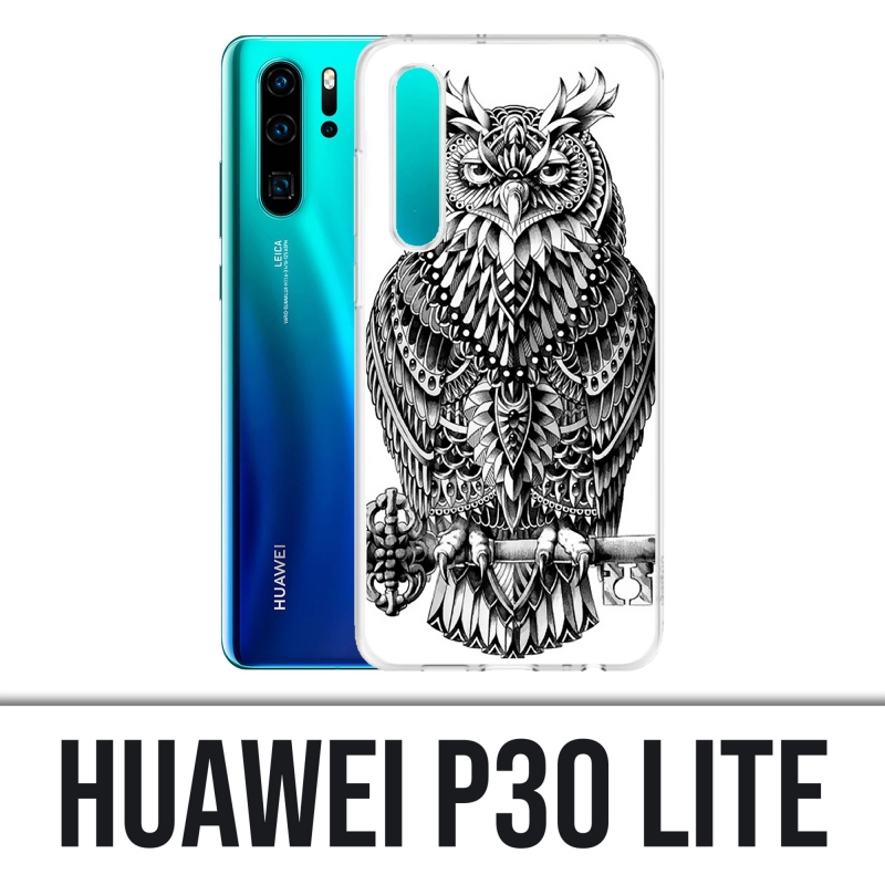 Coque Huawei P30 Lite - Hibou Azteque