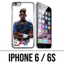 IPhone 6 / 6S Fall - Fußball Frankreich Pogba Zeichnung