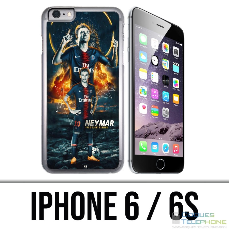 Coque iPhone 6 / 6S - Football Psg Neymar Victoire