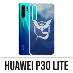 Coque Huawei P30 Lite - Pokémon Go Team Bleue Grunge