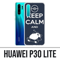 Funda Huawei P30 Lite - Pokémon Ronflex Mantenga la calma