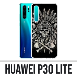 Funda Huawei P30 Lite - Plumas de cabeza de calavera