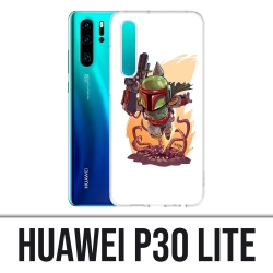 Coque Huawei P30 Lite - Star Wars Boba Fett Cartoon