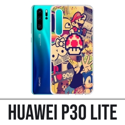 Coque Huawei P30 Lite - Stickers Vintage 90S