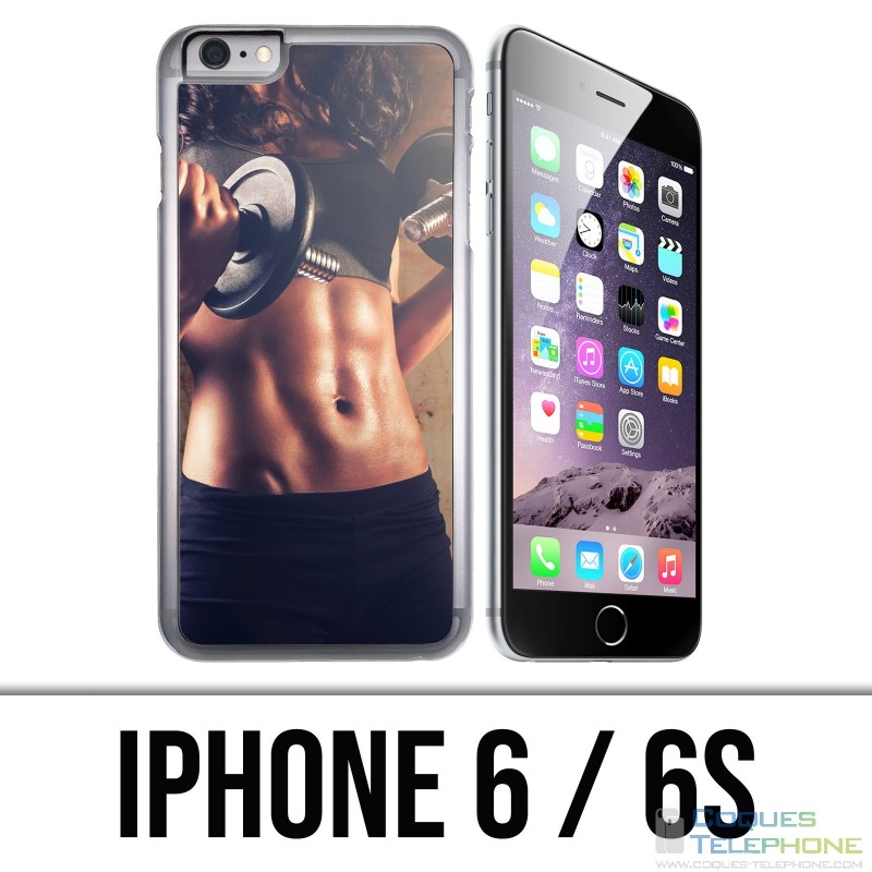 Coque iPhone 6 / 6S - Girl Musculation