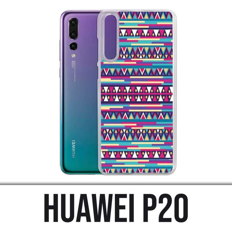 Coque Huawei P20 - Azteque Rose