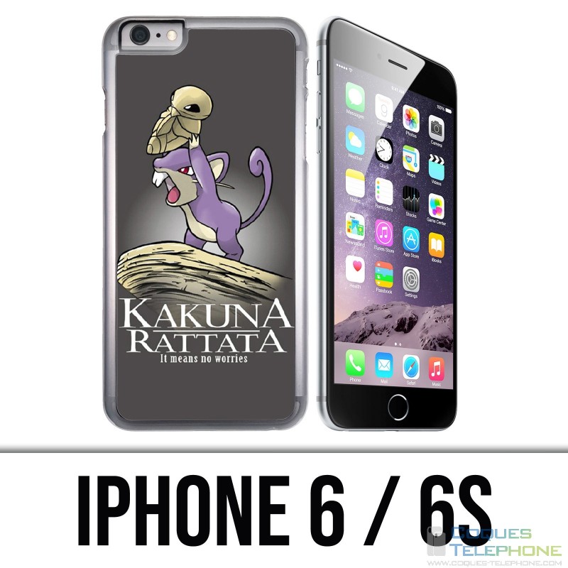 Coque iPhone 6 / 6S - Hakuna Rattata Pokémon Roi Lion