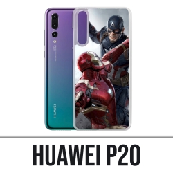 Custodia Huawei P20 - Captain America Vs Iron Man Avengers