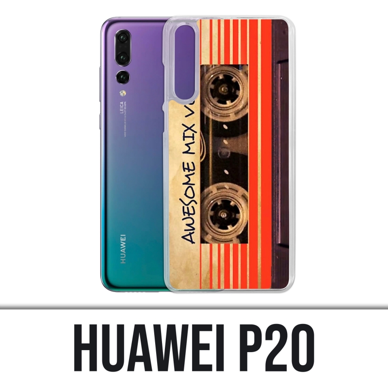 Coque Huawei P20 - Cassette Audio Vintage Gardiens De La Galaxie