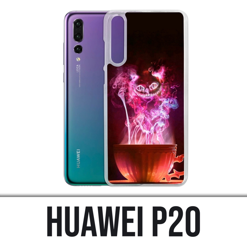 Coque Huawei P20 - Chat Tasse Alice Au Pays Des Merveilles