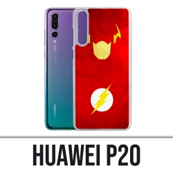 Coque Huawei P20 - Dc Comics Flash Art Design