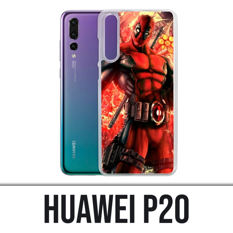 Custodia Huawei P20 - Deadpool Comic