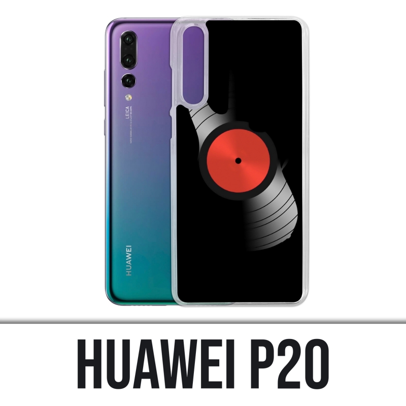 Huawei P20 Hülle - Schallplatte