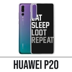 Custodia Huawei P20 - Eat Sleep Loot Repeat