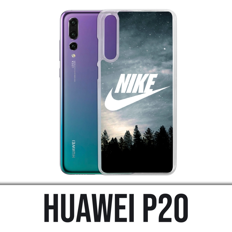 Huawei P20 Hülle - Nike Logo Wood