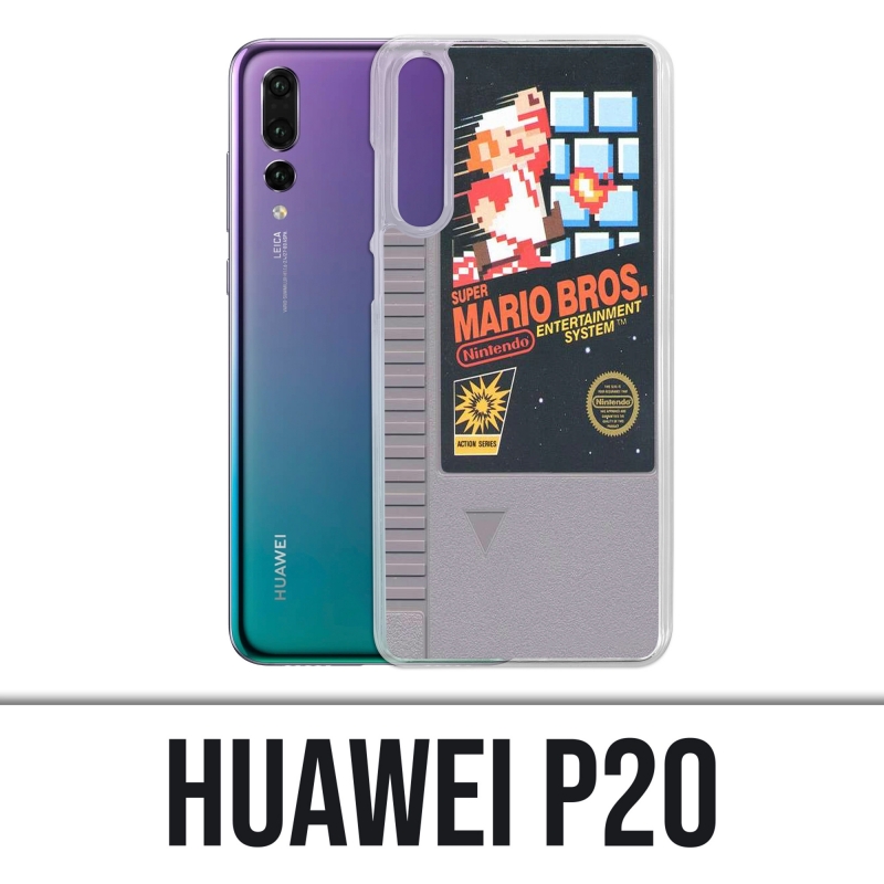 Funda Huawei P20 - Cartucho Nintendo Nes Mario Bros