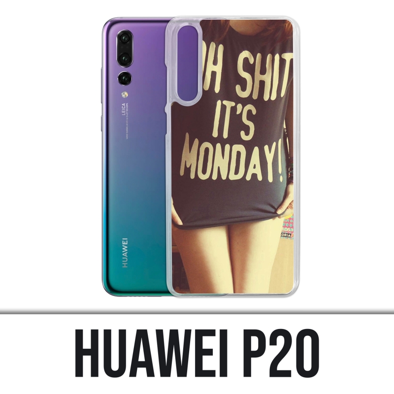 Huawei P20 Case - Oh Shit Monday Girl