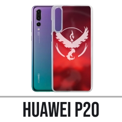 Custodia Huawei P20 - Pokémon Go Team Red Grunge