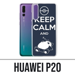 Funda Huawei P20 - Pokémon Ronflex Mantenga la calma