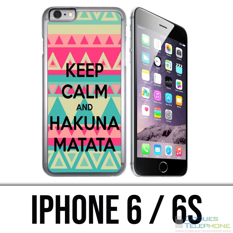 Custodia per iPhone 6 / 6S - Mantieni la calma Hakuna Mattata