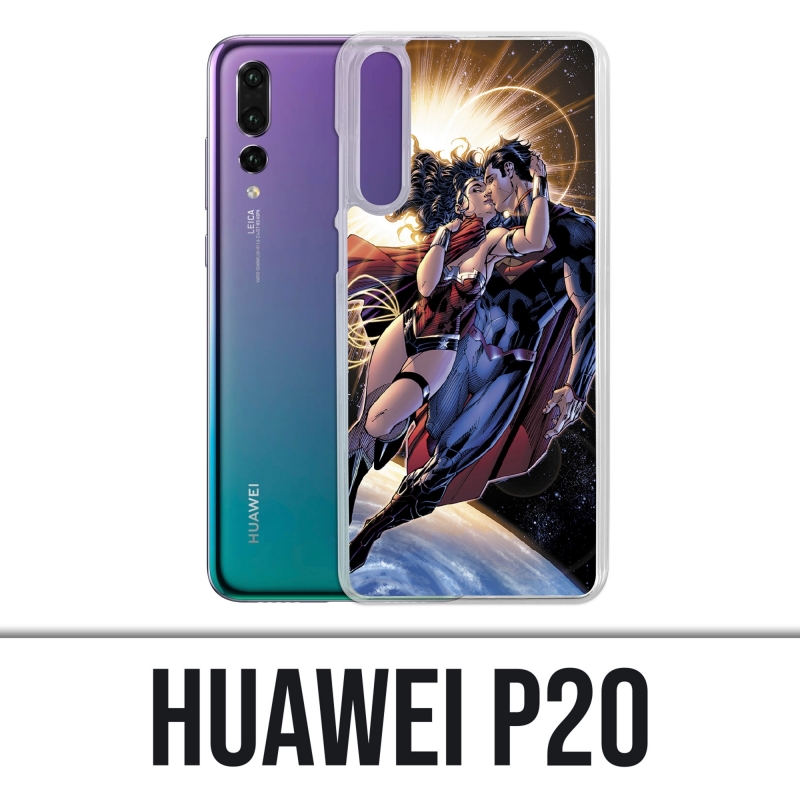 Coque Huawei P20 - Superman Wonderwoman