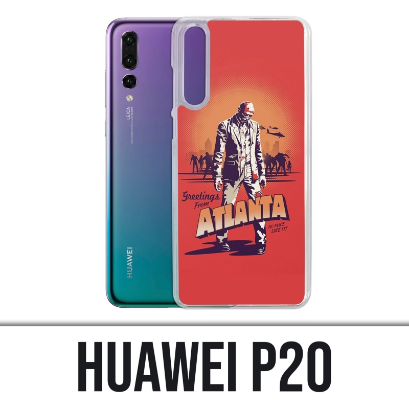 Custodia Huawei P20 - Walking Dead Greetings From Atlanta