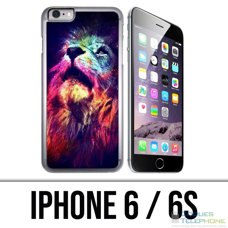 Coque iPhone 6 / 6S - Lion Galaxie