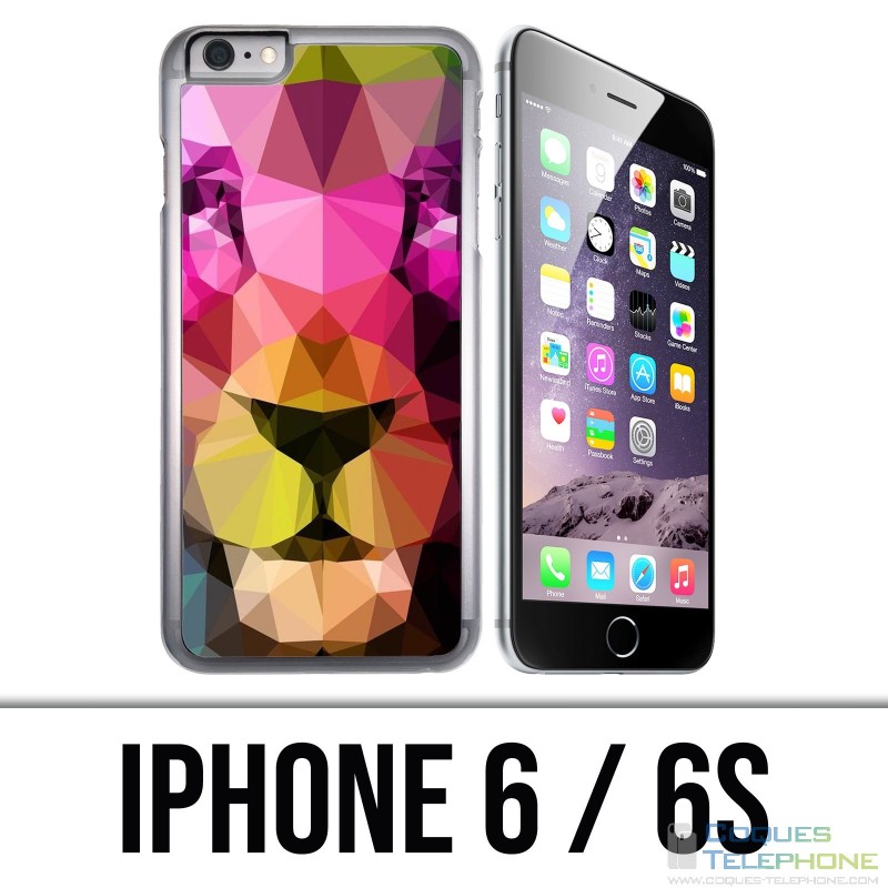 Custodia per iPhone 6 / 6S - Leone geometrico