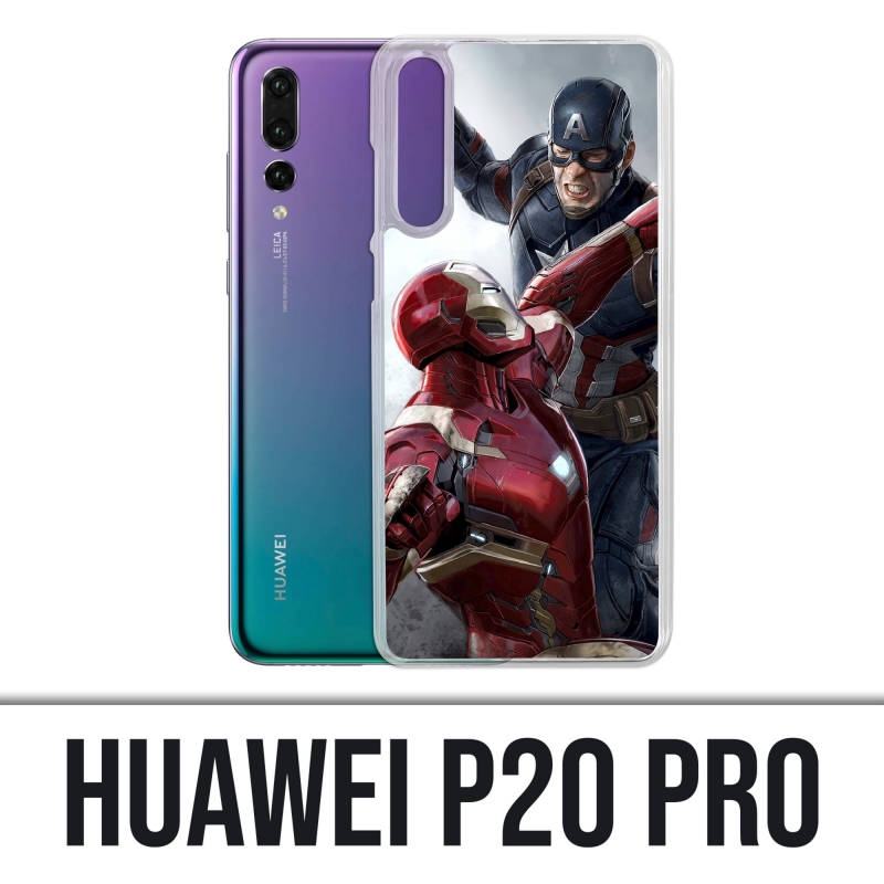 Funda Huawei P20 Pro - Captain America Vs Iron Man Avengers