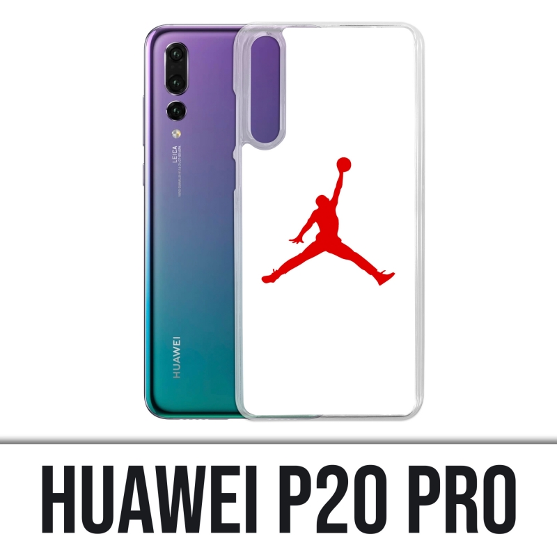 Edición Generosidad Chirrido Funda para Huawei P20 Pro - Jordan Basketball Logo White