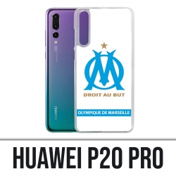 Coque Huawei P20 Pro - Logo Om Marseille Blanc