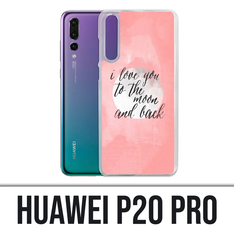 Huawei P20 Pro Case - Liebesbotschaft Mond zurück