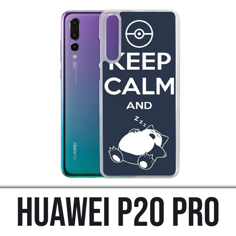 Coque Huawei P20 Pro - Pokémon Ronflex Keep Calm