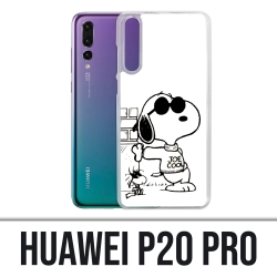 Custodia Huawei P20 Pro - Snoopy Nero Bianco