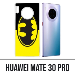 Coque Huawei Mate 30 Pro - Batman Logo Classic Jaune Noir