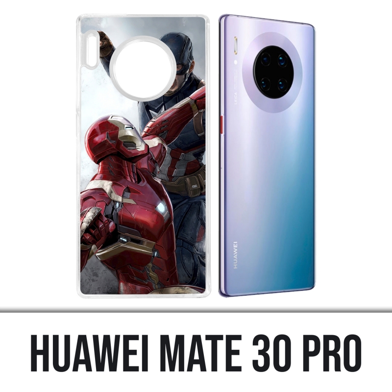 Coque Huawei Mate 30 Pro - Captain America Vs Iron Man Avengers