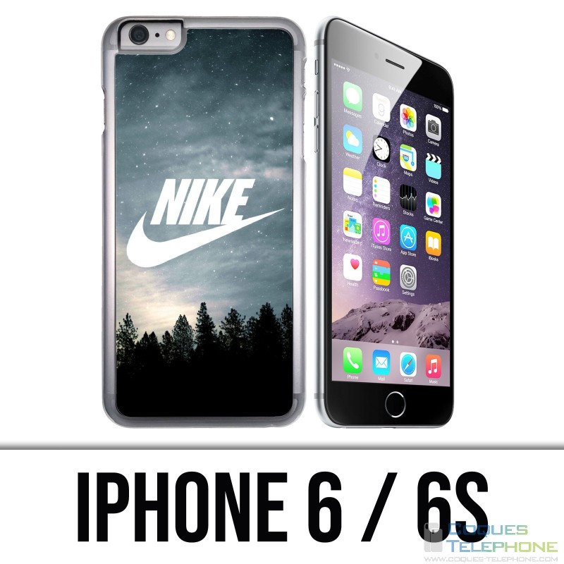 Coque iPhone 6 / 6S - Nike Logo Wood
