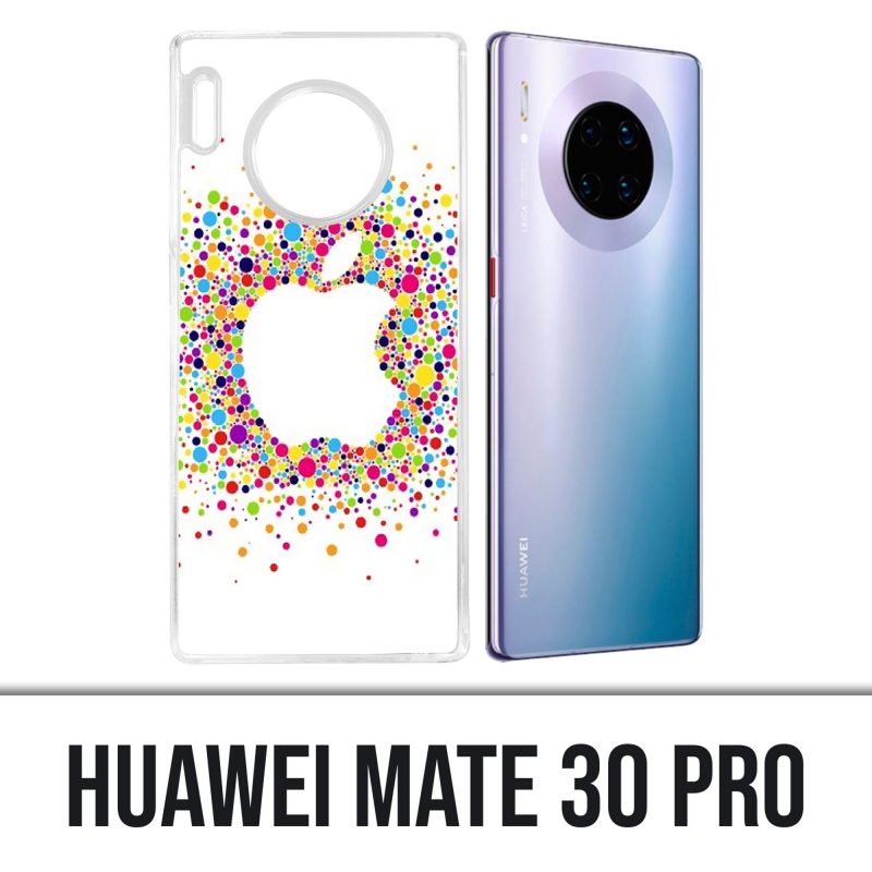 Coque Huawei Mate 30 Pro - Logo Apple Multicolore