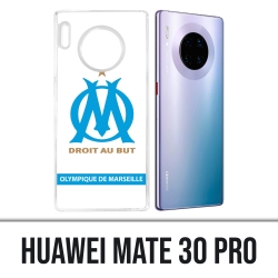 Coque Huawei Mate 30 Pro - Logo Om Marseille Blanc