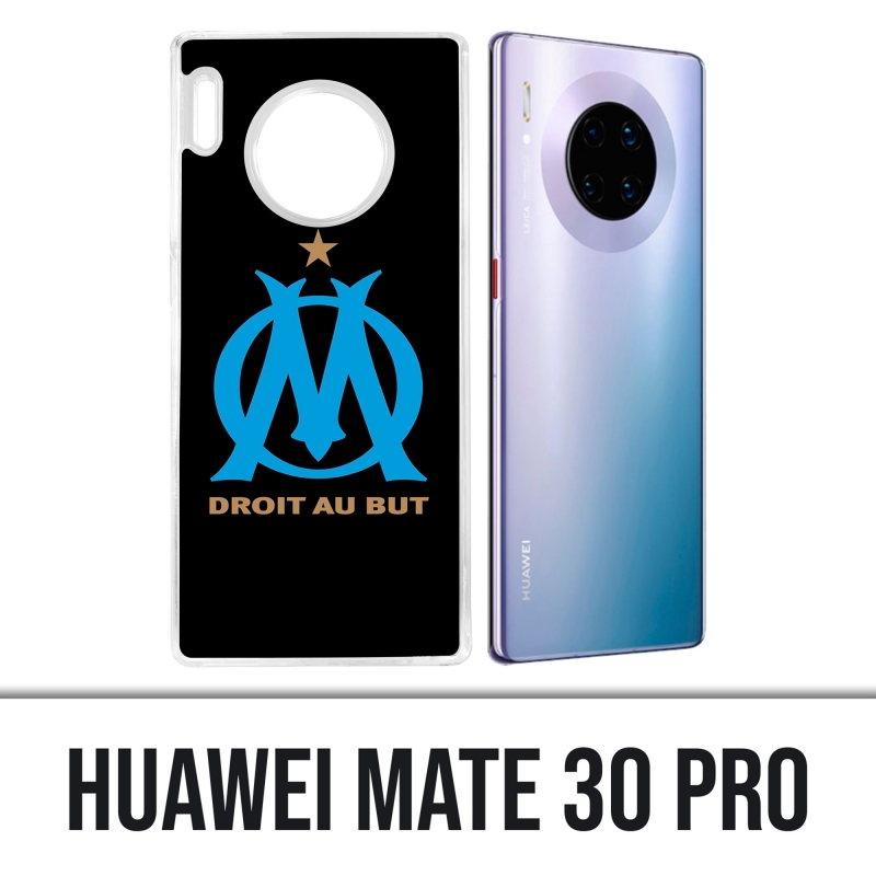 Coque Huawei Mate 30 Pro - Logo Om Marseille Noir