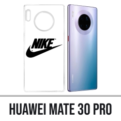 Custodia Huawei Mate 30 Pro - Logo Nike bianco