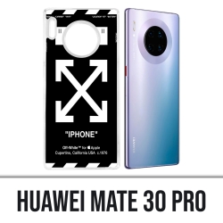 Huawei Mate 30 Pro Hülle - Off White Black