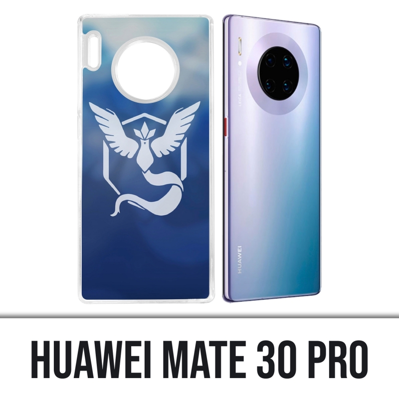 Coque Huawei Mate 30 Pro - Pokémon Go Team Bleue Grunge